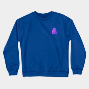 Purple Punctuation  Cube Crewneck Sweatshirt